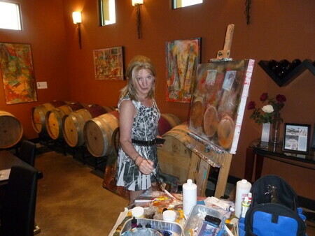 Painting at Ex Nihilo Winery 2012